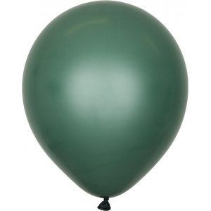 Ballonger ensfarget - Premium 30 cm - M�rkegr�nn