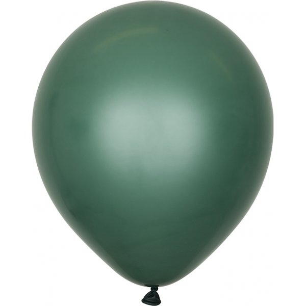 Ballonger ensfarget - Premium 30 cm - M�rkegr�nn