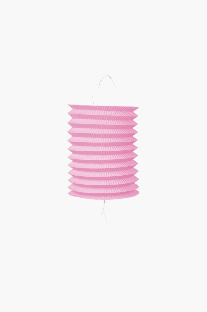 Lykt – Papir – Rosa – 16 cm – Lamper og lykter til bryllup, Bryllupsdekorasjoner