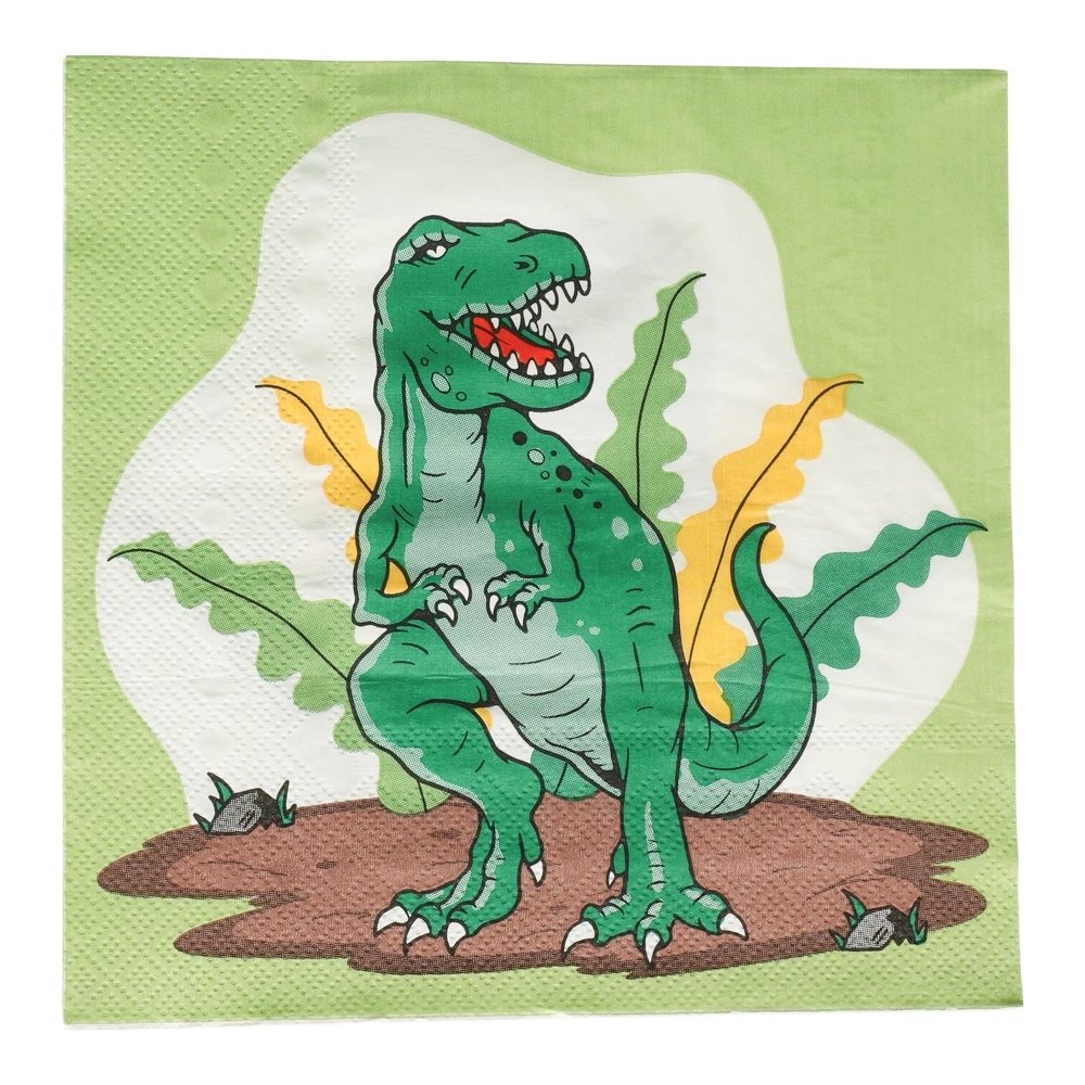 Servietter - Dinosaur - 16-pakning - Servietter til fester