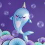 Folieballong - Narwhal Party