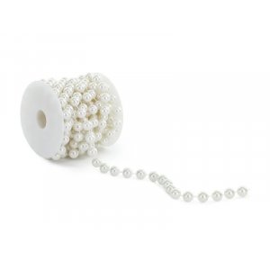 Perleb�nd - 12 mm perler - 5 meter langt