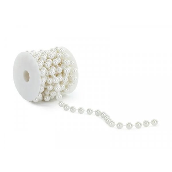 Perleb�nd - 12 mm perler - 5 meter langt