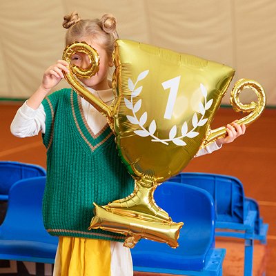 Folieballong - Champion - Kopp