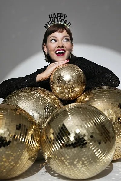 Diskokule - Gull - Medium