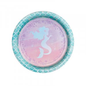 Papptallerkener - Mermaid Shine - 8-pakning Papptallerkener - Mermaid Shine - 8-pakning