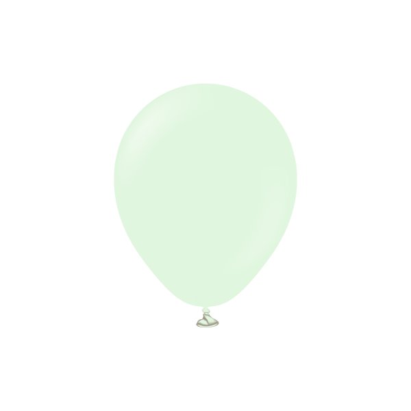 Miniballonger ensfargede - Premium 13 cm - Lys gr�nn - 25-pakning