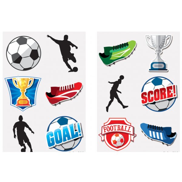 Tatoveringer - Fotball - 6 stk Tatoveringer - Fotball - 6 stk