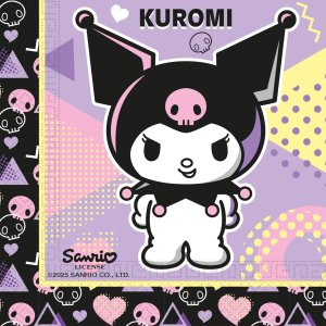 Servietter - Kuromi Pop Art - 33x33 cm - 20-pakning