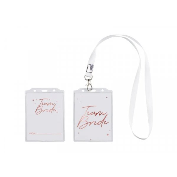 Team Bride - Merke/ID-kort - 4 stk Team Bride - Merke/ID-kort - 4 stk
