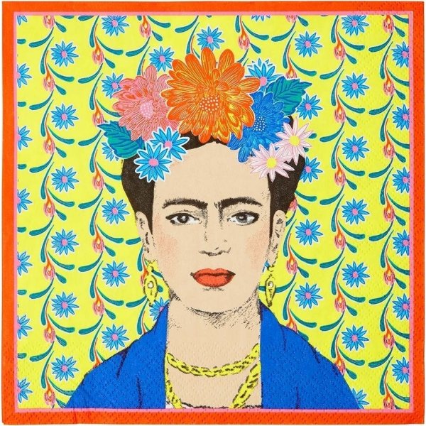 Servietter - Frida Kahlo - 20-pakning - 33x33 cm Servietter - Frida Kahlo - 20-pakning - 33x33 cm