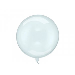 Rund ballong - Gjennomsiktig blå - 40 cm Rund ballong - Gjennomsiktig blå - 40 cm