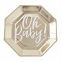 Papptallerkener - Oh Baby! - 8-pakning Papptallerkener - Oh Baby! - 8-pakning