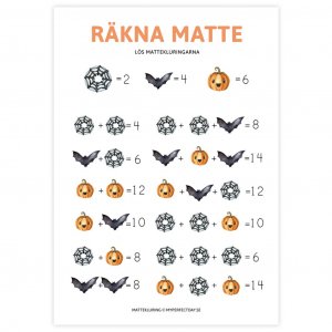 Mattetriks - HALLOWEEN - Enkel matteregning Mattetriks - HALLOWEEN - Enkel matteregning