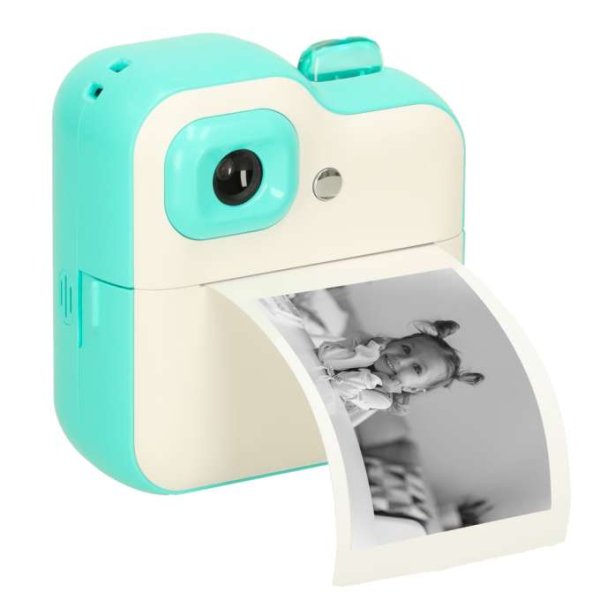 Instantkamera med termisk skriver 24MP 32GB SD-kort gr�nn - inkl. 3 papirruller