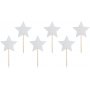Kakespenner - Stjerner - Sølvglitter - 6-pakning Kakespenner - Stjerner - Sølvglitter - 6-pakning