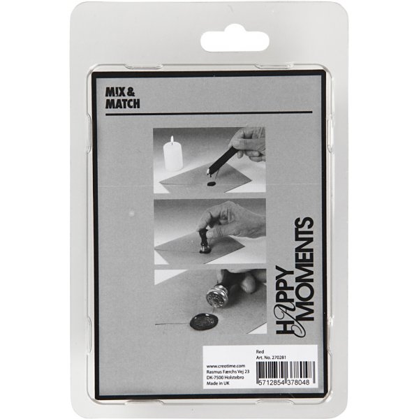 Lakk og forsegling - rød - Diameter 17 mm Lakk og forsegling - rød - Diameter 17 mm