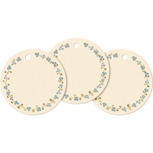 Gavelapper - Maileg - Rund hvit Gavelapper - Maileg - Rund hvit