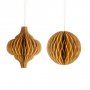 Julgranskulor - Honeycomb - Natur