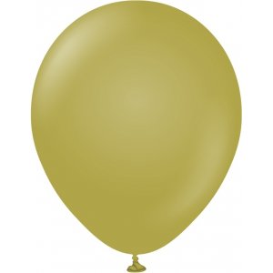 Ballonger ensfarget - Premium 30 cm - Olivengrnn