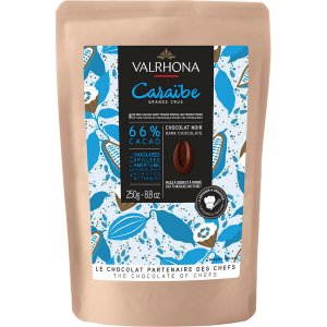 M�rk sjokolade - Caraibe - 250g - Valrhona