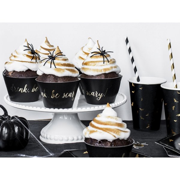 Cupcake-papir - Trick or Treat Gull - 6-pakning