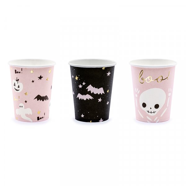 Pappkrus - Rosa Halloween - 6-pakning Pappkrus - Rosa Halloween - 6-pakning