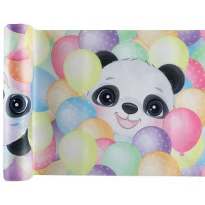 Bordløper - Pastell Panda Bordløper - Pastell Panda