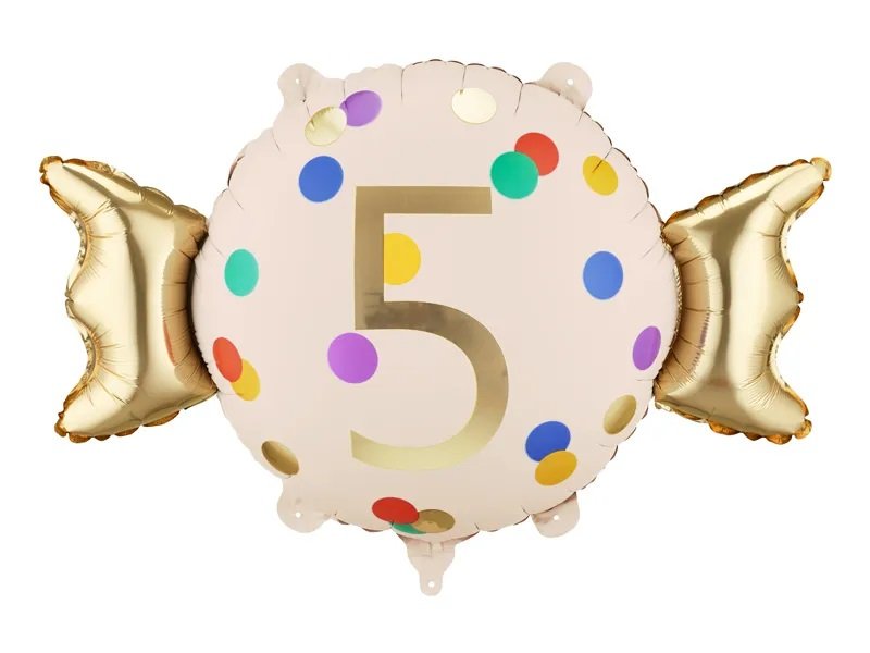 Folieballong – Godteri – Antall: 5 – Former, Folieballonger, Ballonger