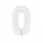 Tallballonger hvite, 86 cm - 1 stk Tallballonger hvite, 86 cm - 1 stk
