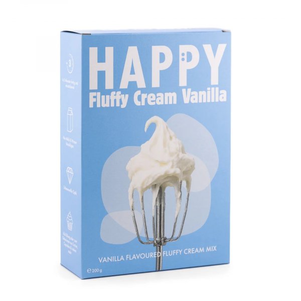 Happy Fluffy Cream Vanilje - 200 g - Happy Sprinkles