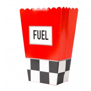 Popcornkopp - Bil med slvfolie 8-pakning (13x19 cm)