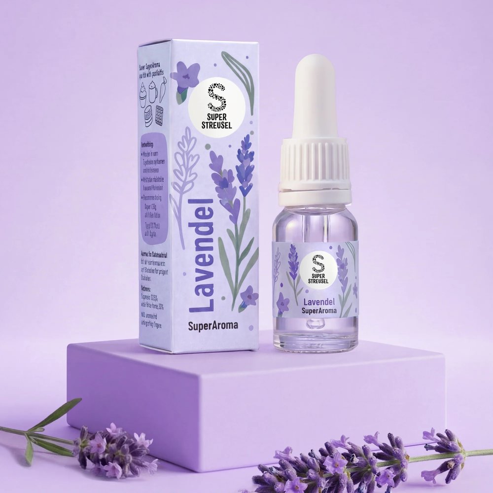 SuperArom – Lavendel – Superstreusel – 10 ml – Aromaer/essenser, Smakstilsetning