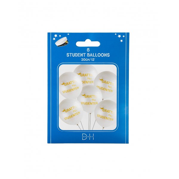 Ballonger - Gratulerer til uteksaminerte - 6-pakning