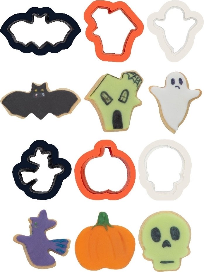 Kakeformer - Halloween - 6-pakning - Halloween-baking, Halloween