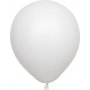Miniballonger ensfargede - Premium 13 cm - Hvite - 25-pakning