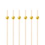 Snackpinner/Drikkepinner - Gull - 12 cm - 25 stk