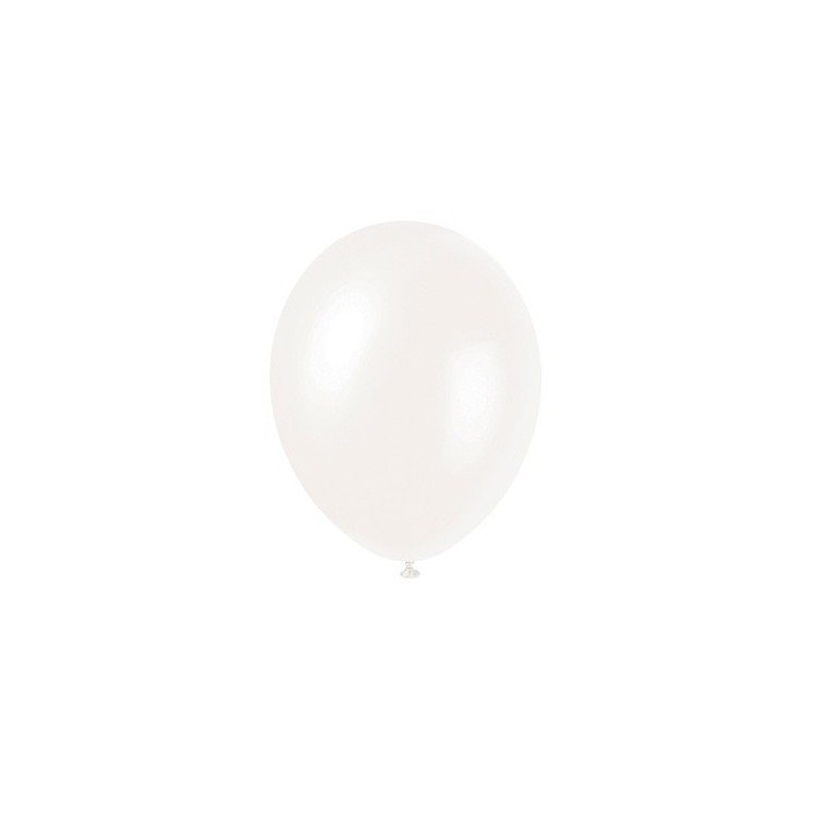 Ballonger - Metalliske - Hvite - 50 stk - Kupphjørnet