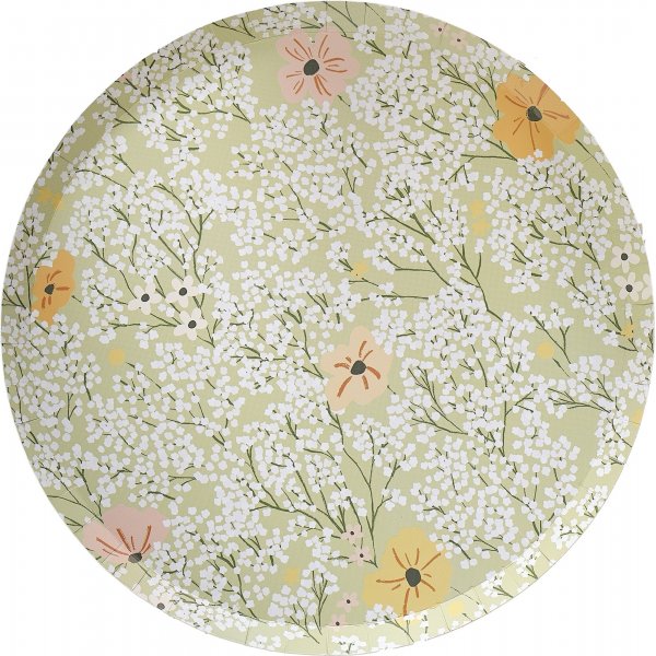 Papptallerkener - Ditsy Floral - 8-pakning