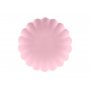 Gjenbrukbare tallerkener - Lys rosa - 4-pakning