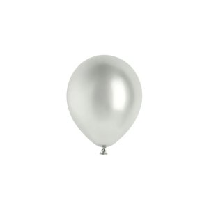 Ballong - Glanset - S�lv - 12 cm - 50-pakning