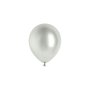 Ballong - Glanset - Sølv - 12 cm - 50-pakning Ballong - Glanset - Sølv - 12 cm - 50-pakning