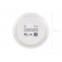 Papirtallerkener med ornamenter - Hvit - 23 cm