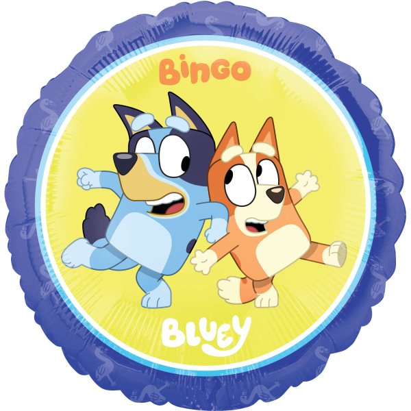 Folieballong - Bluey og Bingo - 45 cm Folieballong - Bluey og Bingo - 45 cm