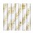 Suger�r - Blomster Hvit/Gull - 10-pakning
