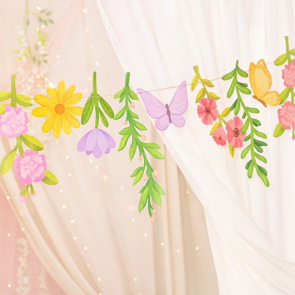 Blomsterkirlander - Fe / Alv - 210 cm Blomsterkirlander - Fe / Alv - 210 cm