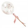 Mini konfettiballonger - 5-pakning - Rosegull