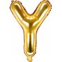 Bokstavballonger - Gull - 35 cm - Bokstav: Y