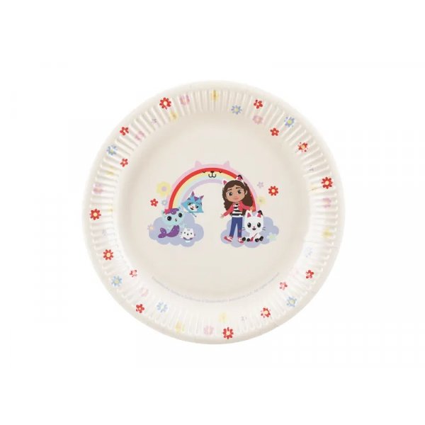 Papptallerkener - Gabbys dukkehus - 6-pakning - 23 cm Papptallerkener - Gabbys dukkehus - 6-pakning - 23 cm