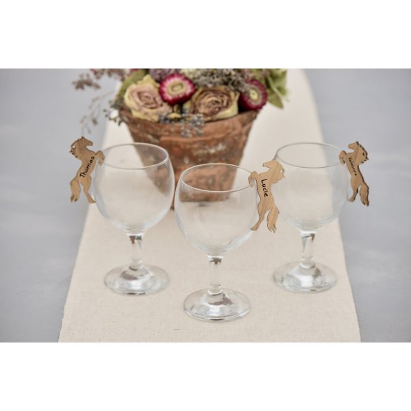 Tagger - Navneskilt - Hestefest - 6-pakning